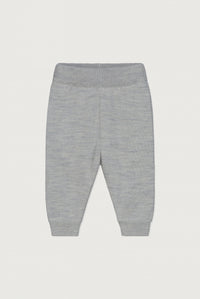 Baby Knitted Legs | Grey Melange