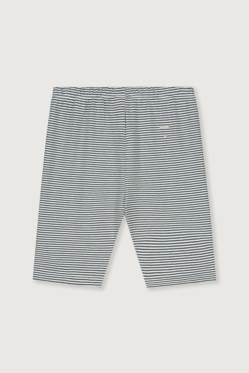 Jersey Biker Shorts Blue Grey Cream