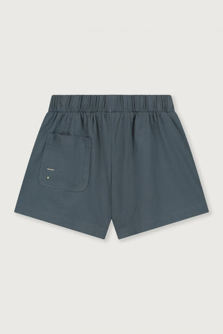 Elasticated Shorts GOTS | Blue Grey