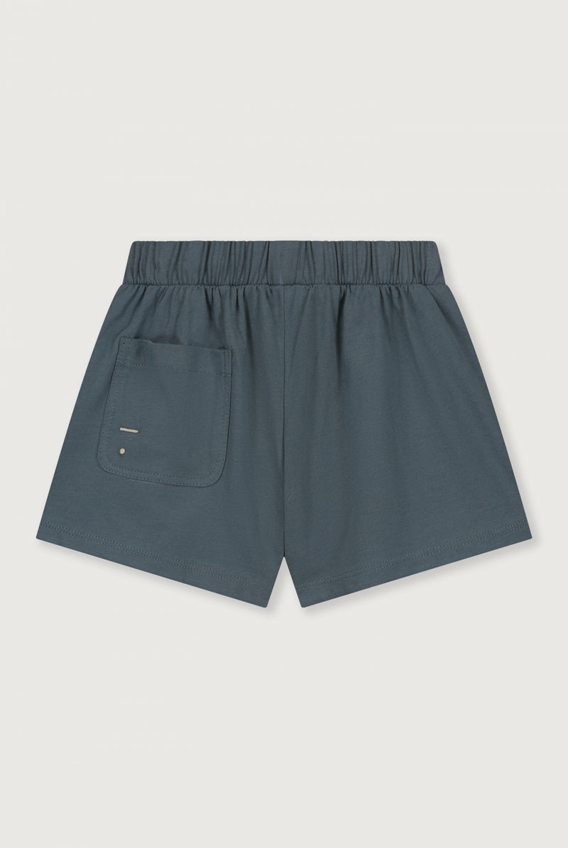 Elasticated Shorts GOTS | Blue Grey