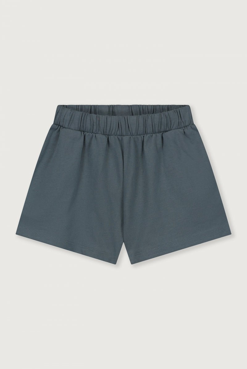Elasticated Shorts GOTS | Blue Grey