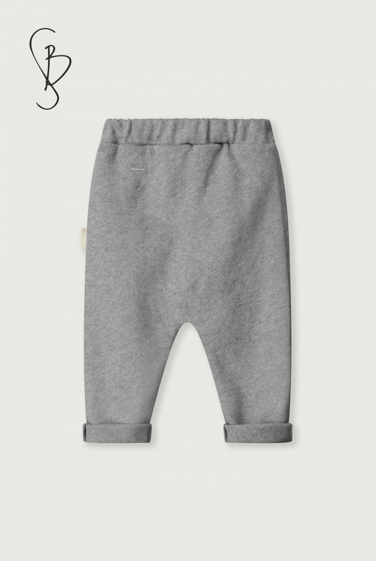 Baby Knitted Jersey Trousers | Grey Melange