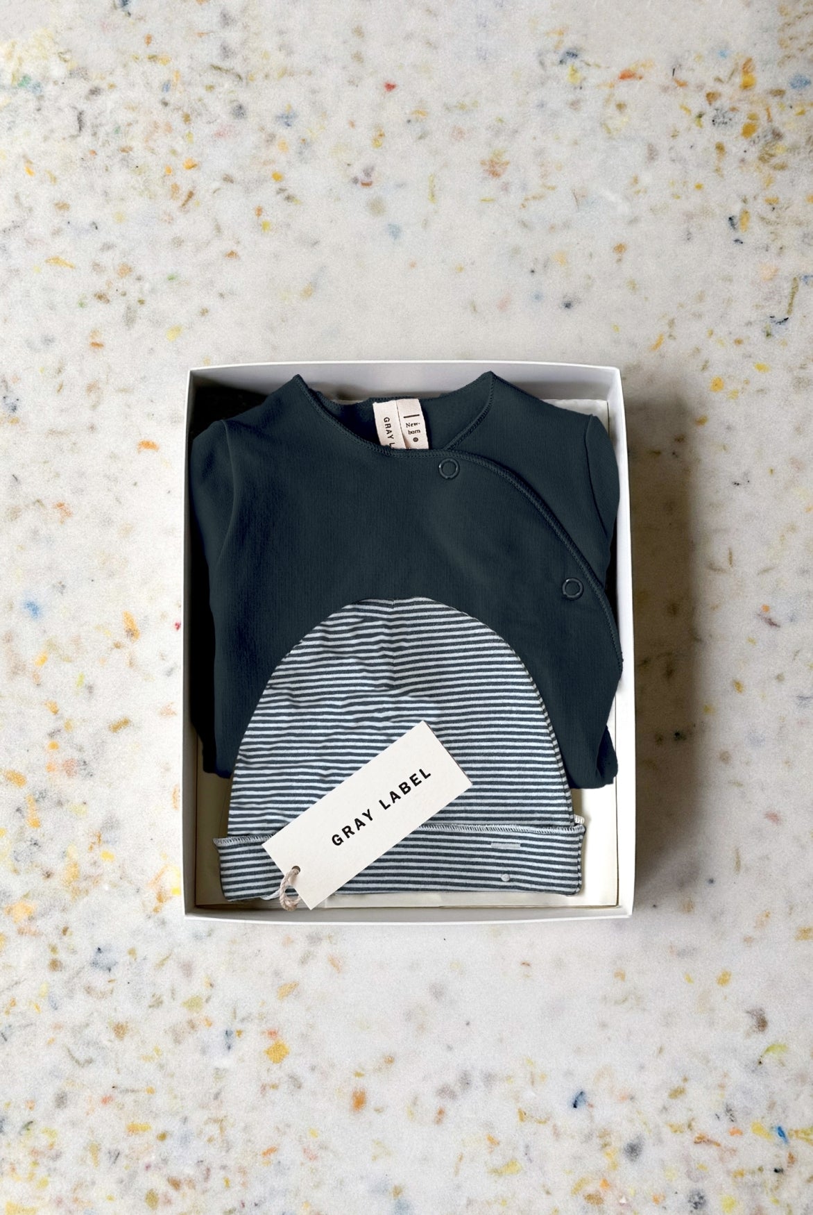 Newborn Essentials Set | Blue Gray