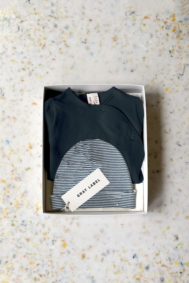 Newborn Essentials Set | Blue Gray