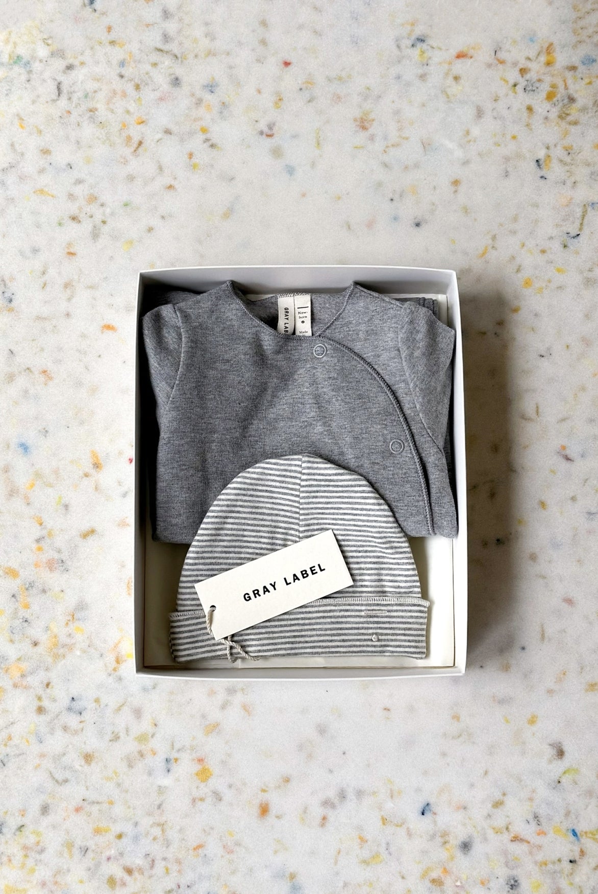 Newborn Essentials Set | Gray Melange