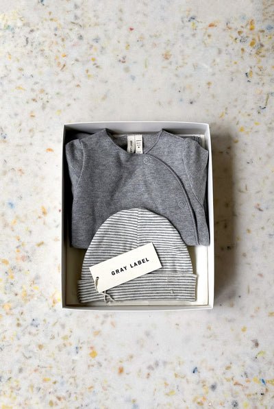 Newborn Essentials Set | Gray Melange