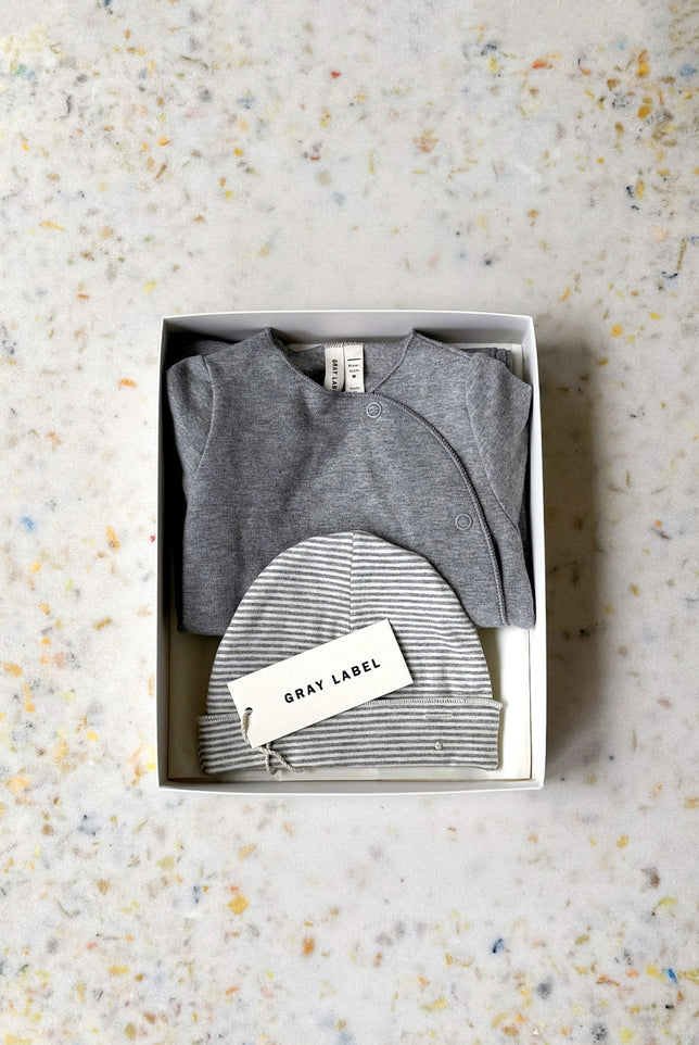 Newborn Essentials Set | Gray Melange