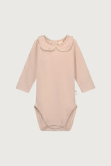 Baby Collar Onesie | Faded Pink - Cream