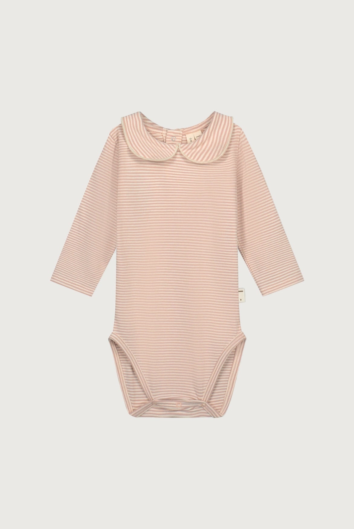 Baby Collar Onesie | Faded Pink - Cream