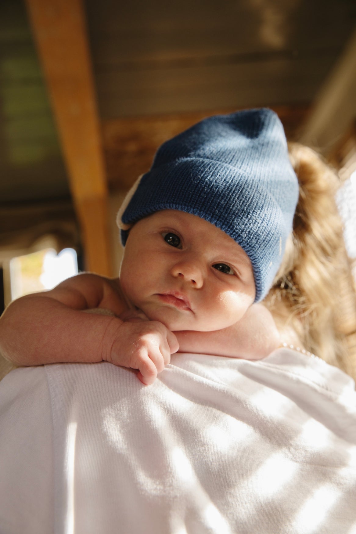 Baby Knitted Beanie | Blue Moon