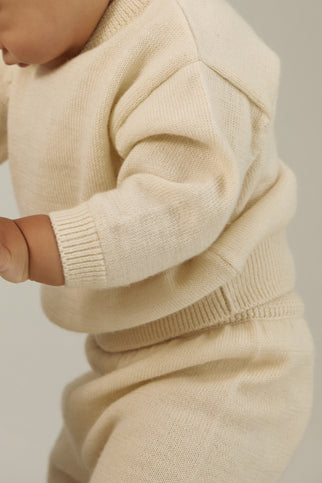 Baby Knitted Jumper | Cream