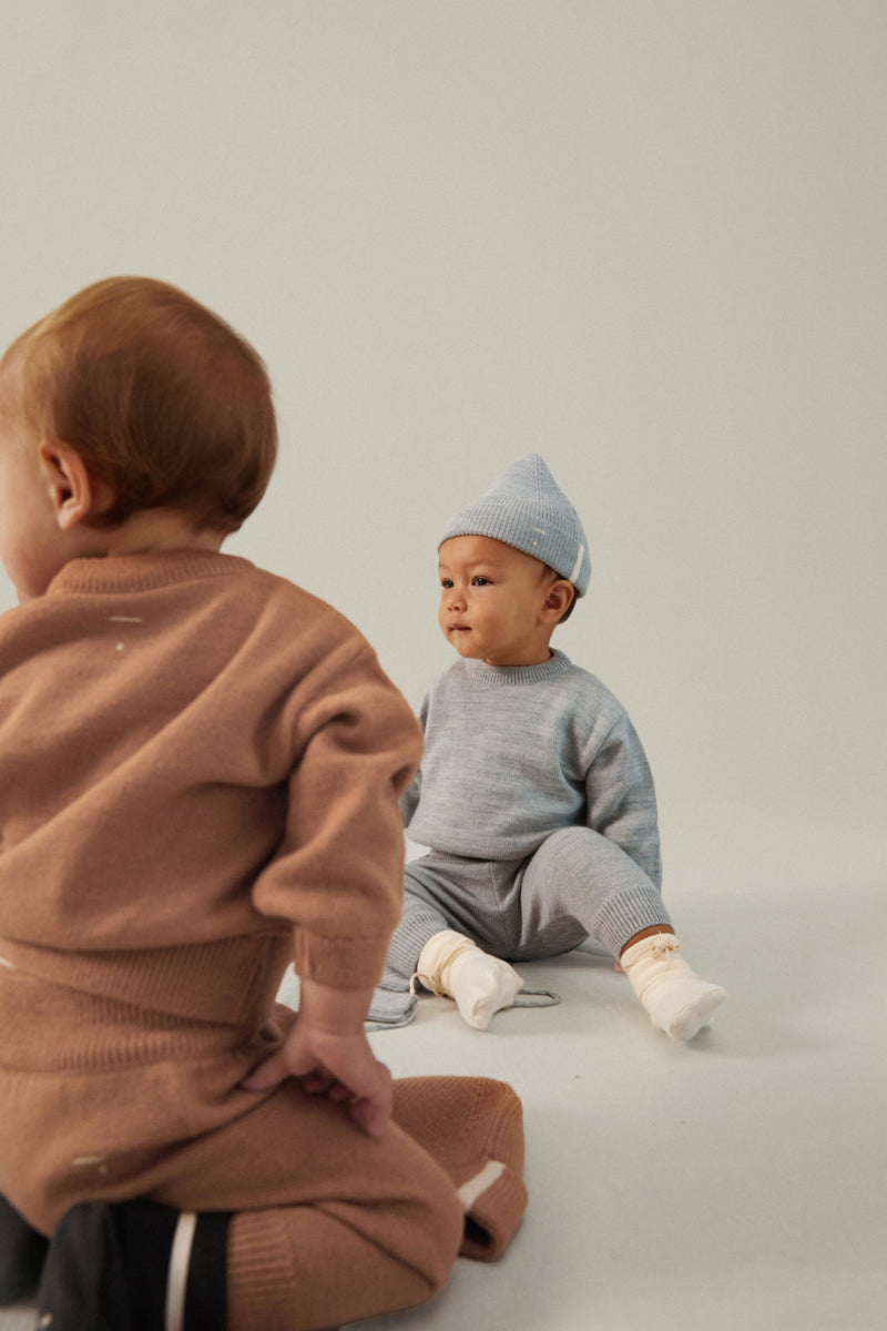 Baby Knitted Legs | Biscuit