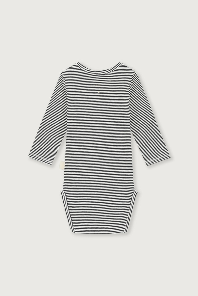 Baby L/S Onesie | Pirate Black - Cream