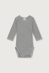 Baby L/S Body | Pirate Black - Cream