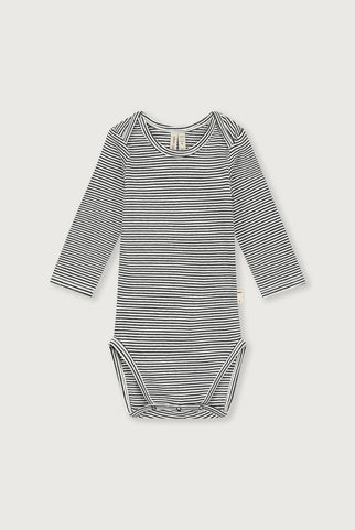Baby L/S Onesie | Pirate Black - Cream