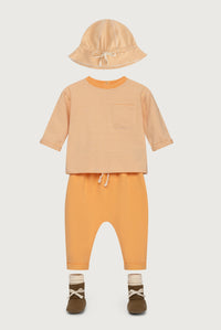 Baby Sun Hat | Melon - Cream