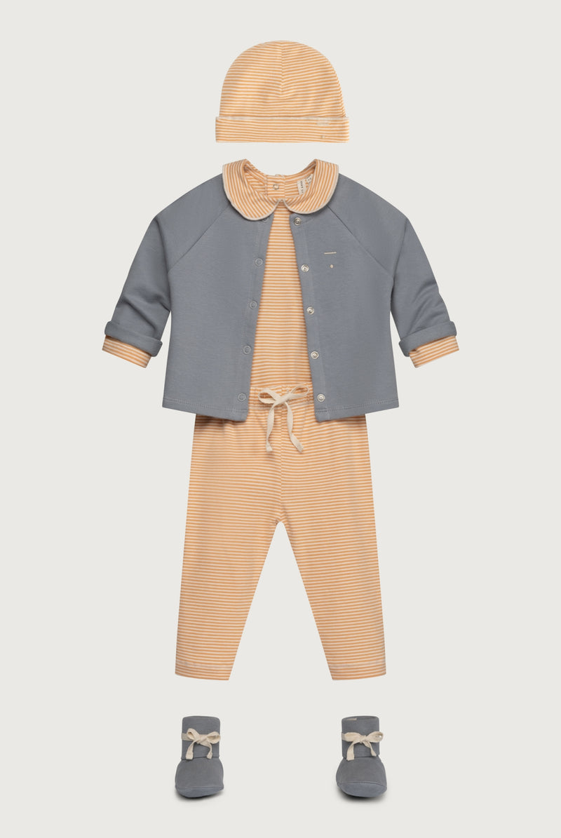 Baby Collar Onesie | Melon - Cream