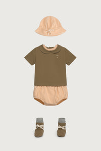 Baby Sun Hat | Melon - Cream