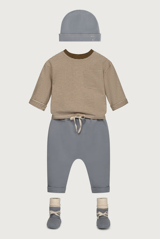 Babymutsje | Stone Gray