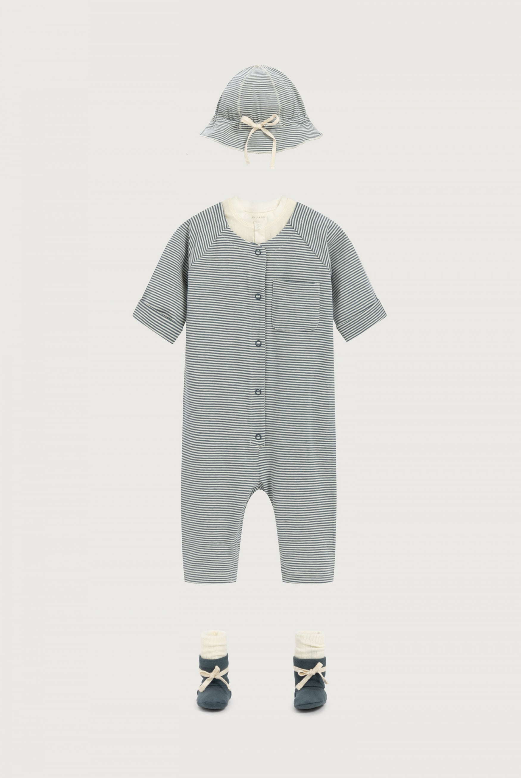 Baby Sonnenhut | Blue Gray - Cream
