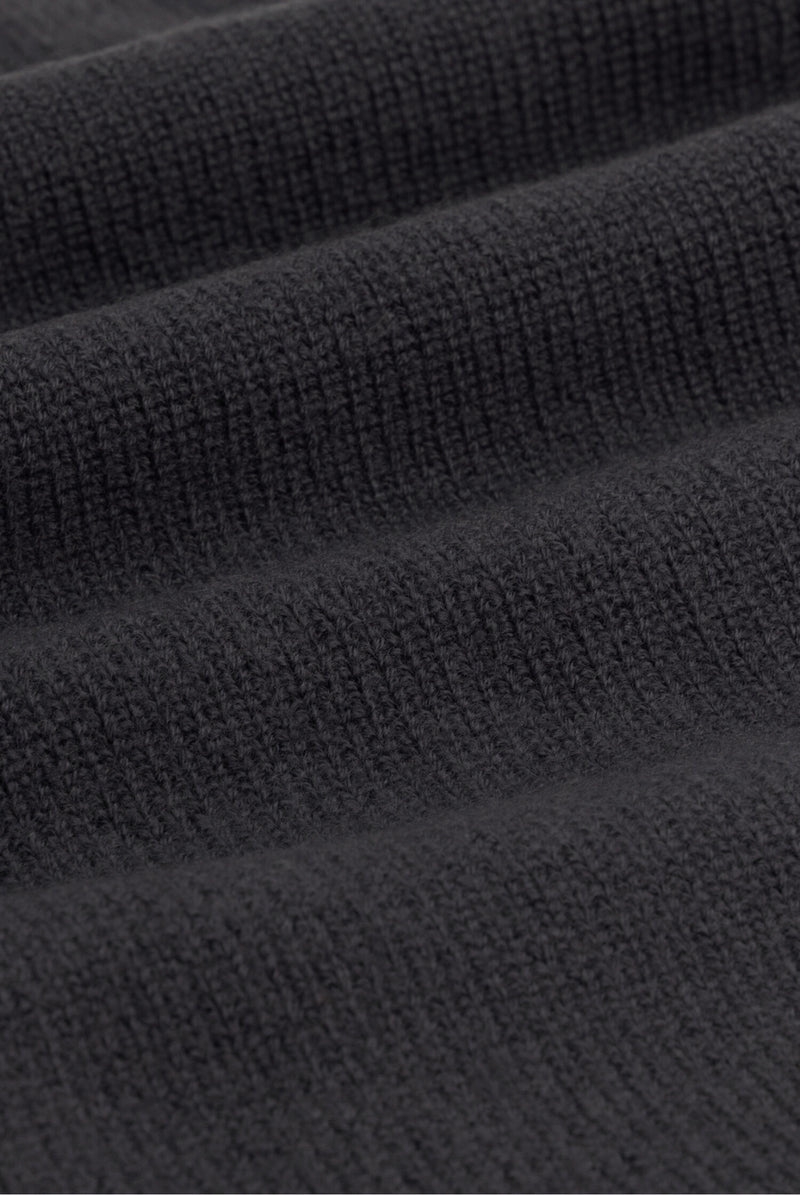 Baby Knitted Cardigan RWS | Black Melange