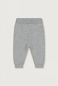 Baby Knitted Legs | Grey Melange