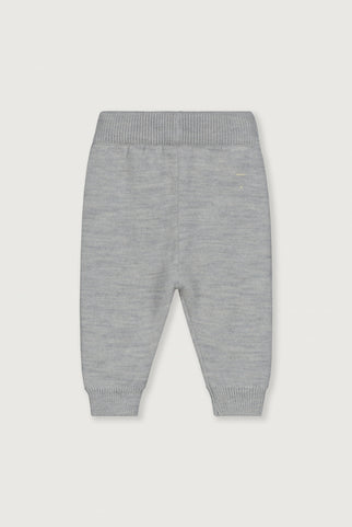 Baby Knitted Legs | Grey Melange