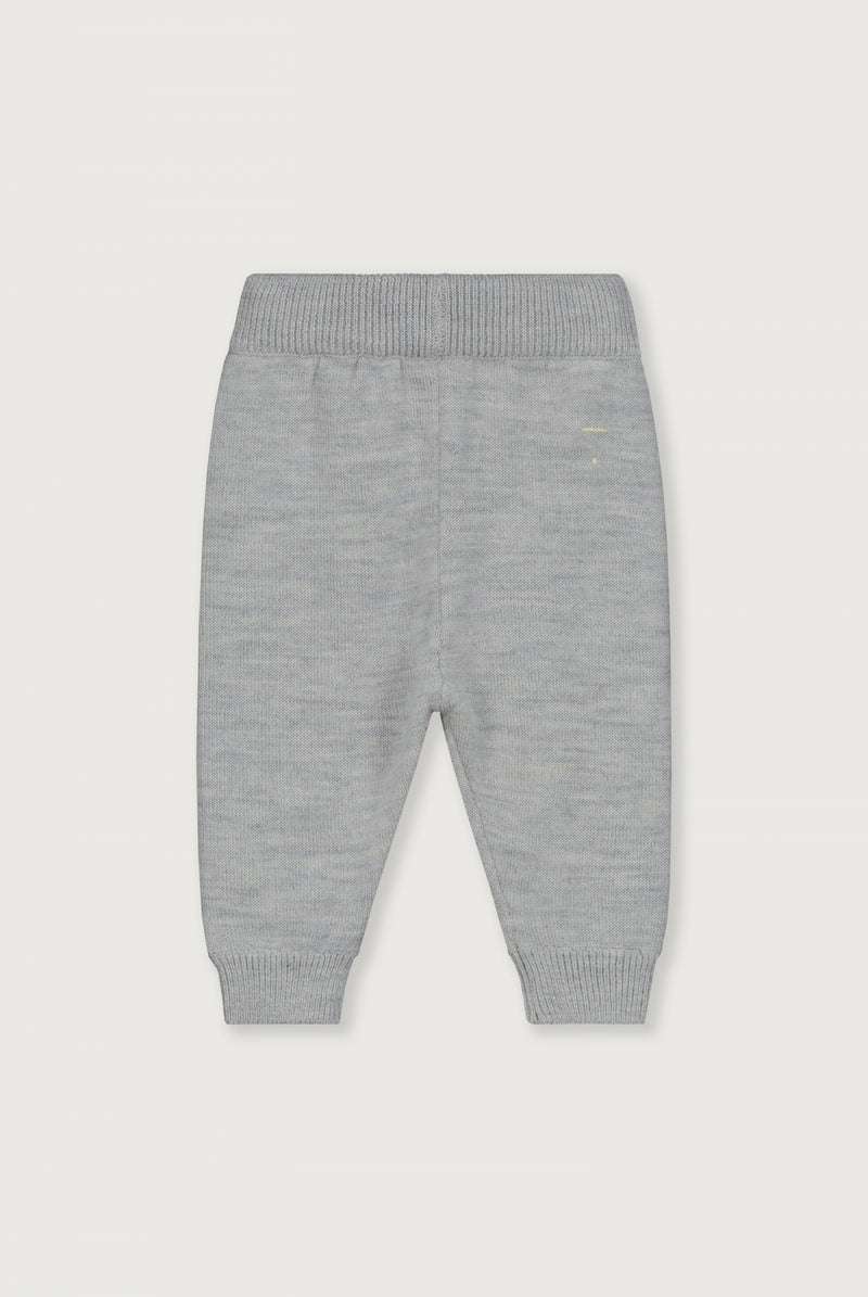 Baby Knitted Legs | Grey Melange