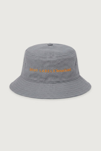 Bucket Hat - GL x TS Logo | Stone Gray