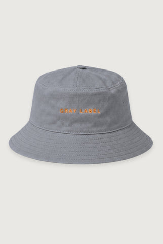 Bucket Hat - Gray Label Logo | Stone Gray - ONLY GRAY LABEL