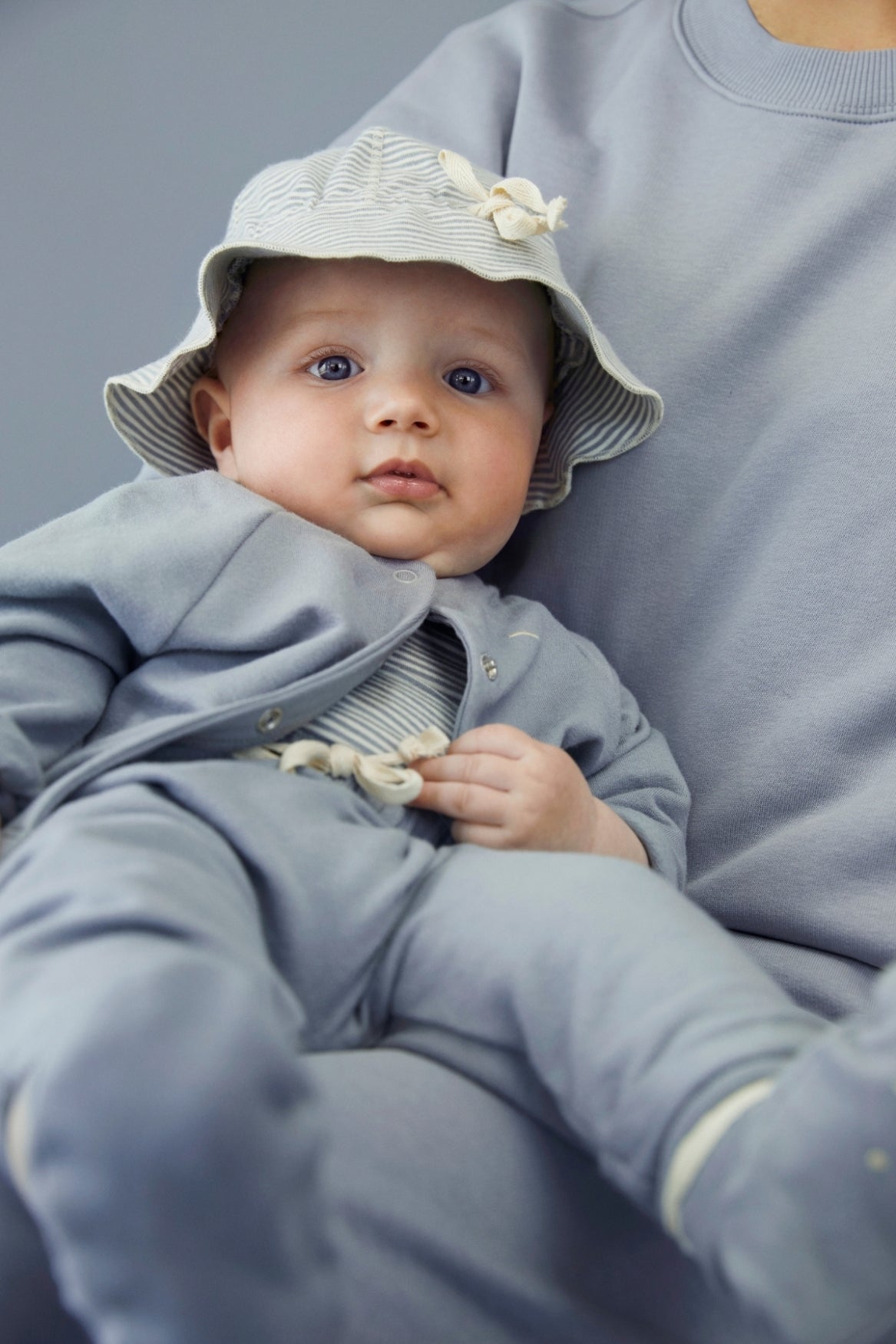Baby Raglan Cardigan | Stone Gray