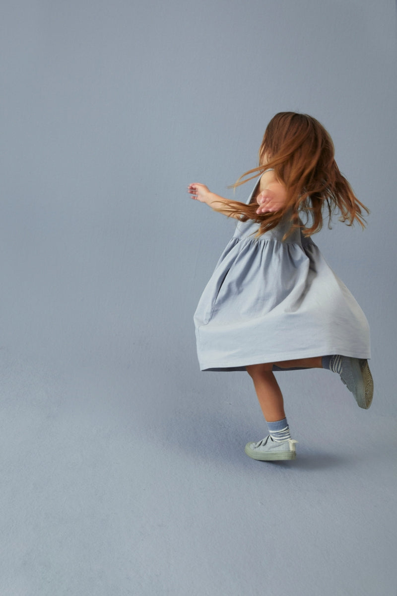 Mouwloze Jurk | Stone gray