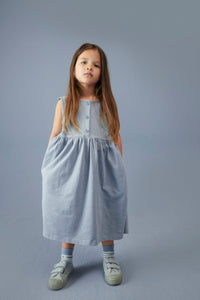 Mouwloze Jurk | Stone gray