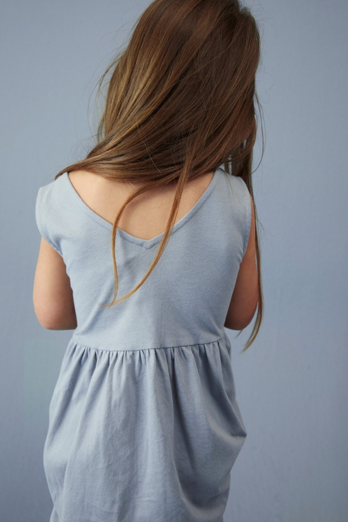 Mouwloze Jurk | Stone gray