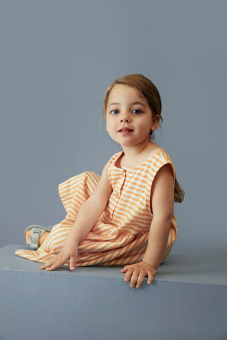 Mouwloze Jurk | Melon - Cream