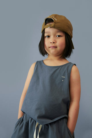 Boxy Tank Top | Blue Gray