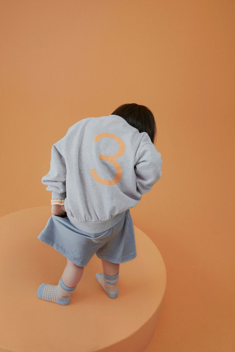 Birthday Sweater | Gray Melange - Melon