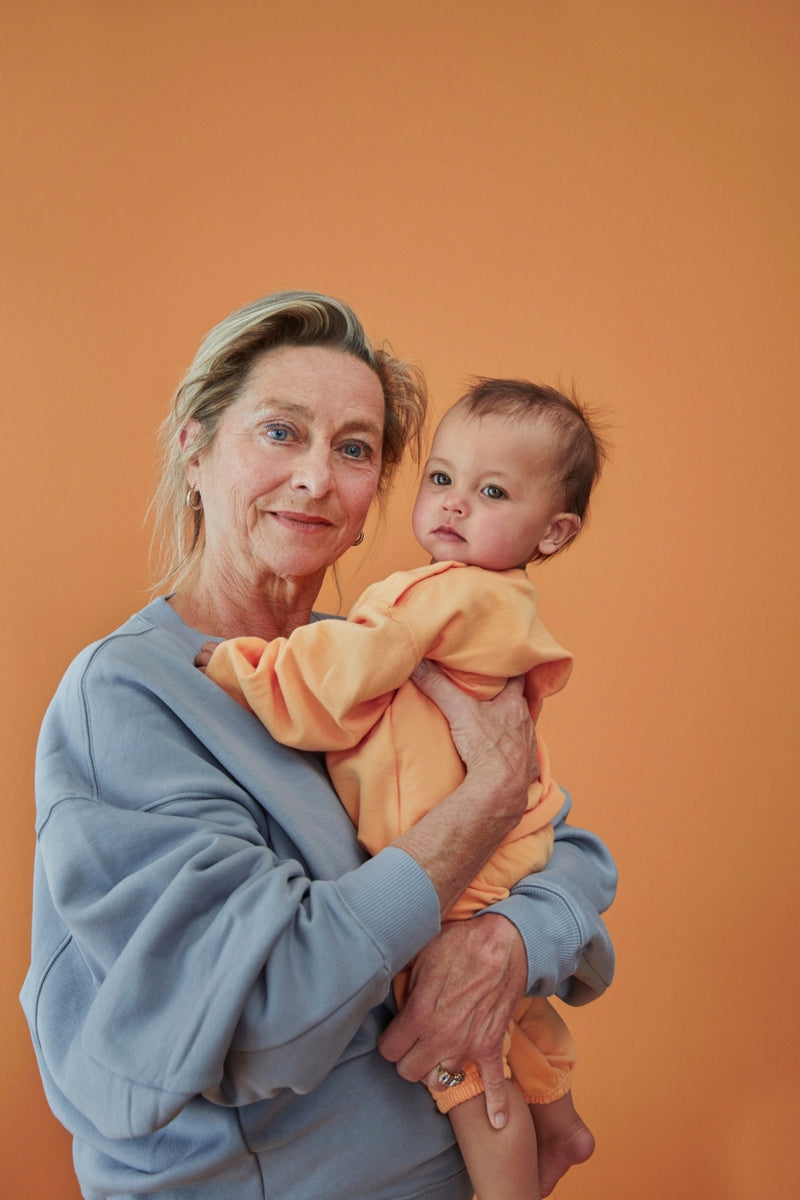 (Women) Dropped Shoulder Sweater | Stone Gray