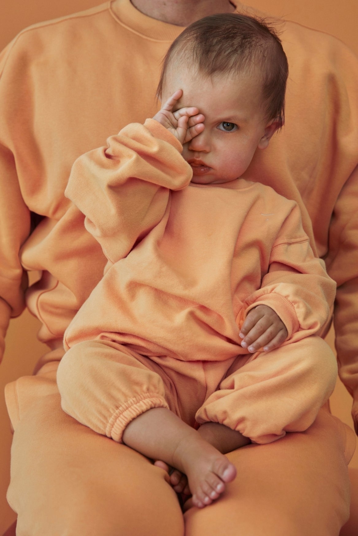 Baby Dropped Shoulder Sweater | Melon
