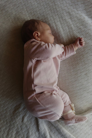 Baby Anzug mit Druckknöpfen | Faded Pink