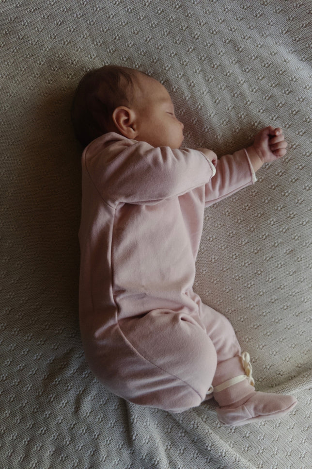 Baby Suit with Snaps | Faded Pink