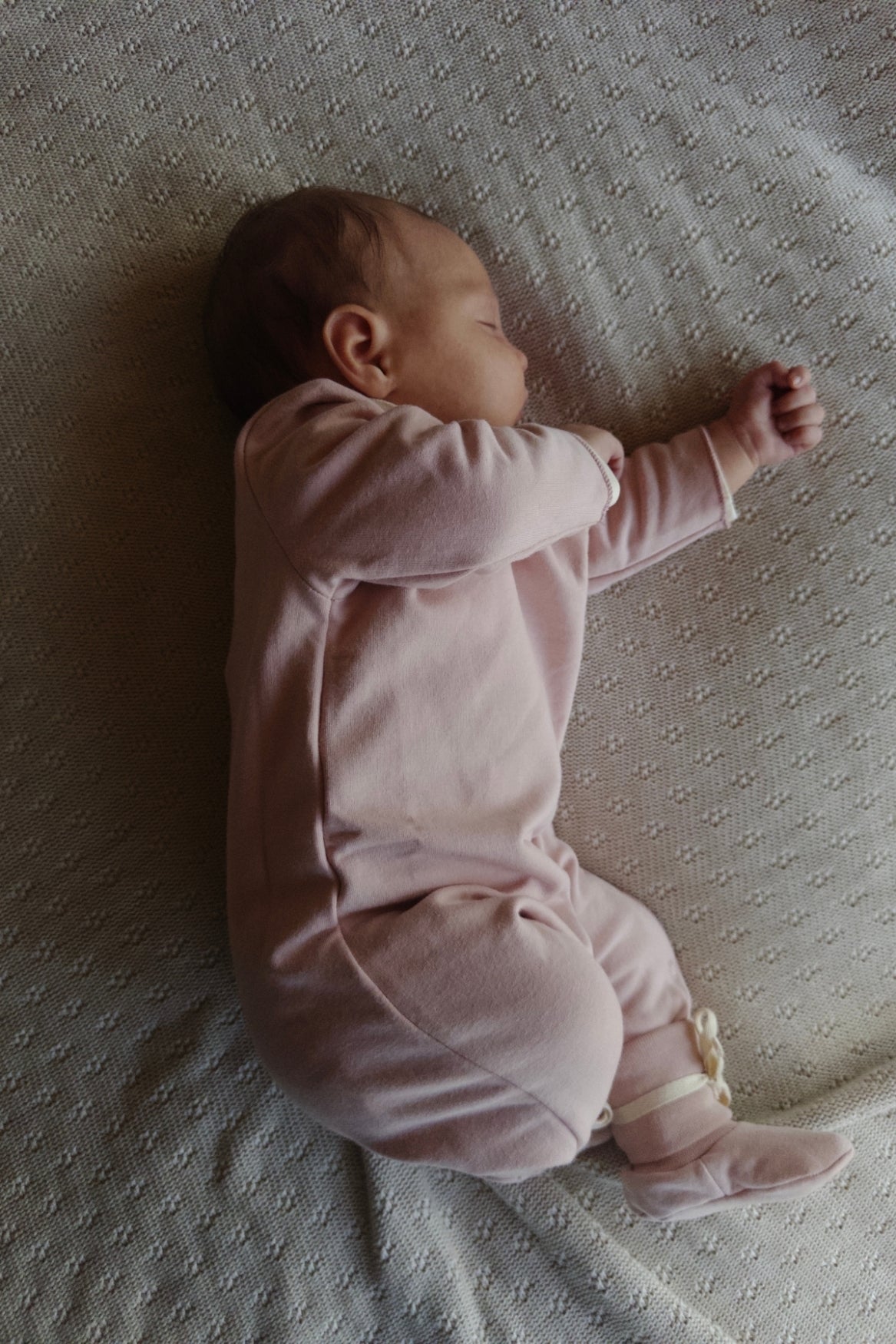 Baby Suit with Snaps | Faded Pink