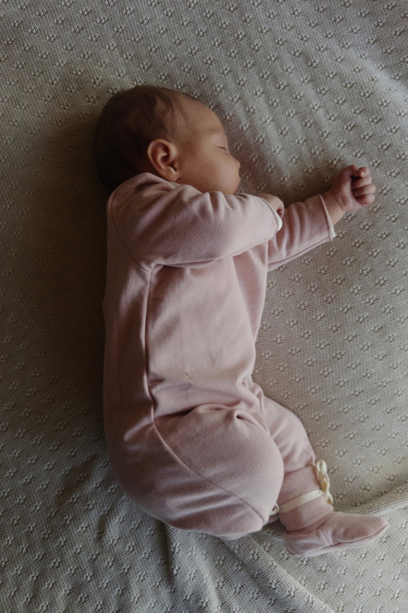 Baby Suit with Snaps | Faded Pink