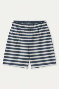 Jersey Bermuda Shorts | Blue Grey - Off White