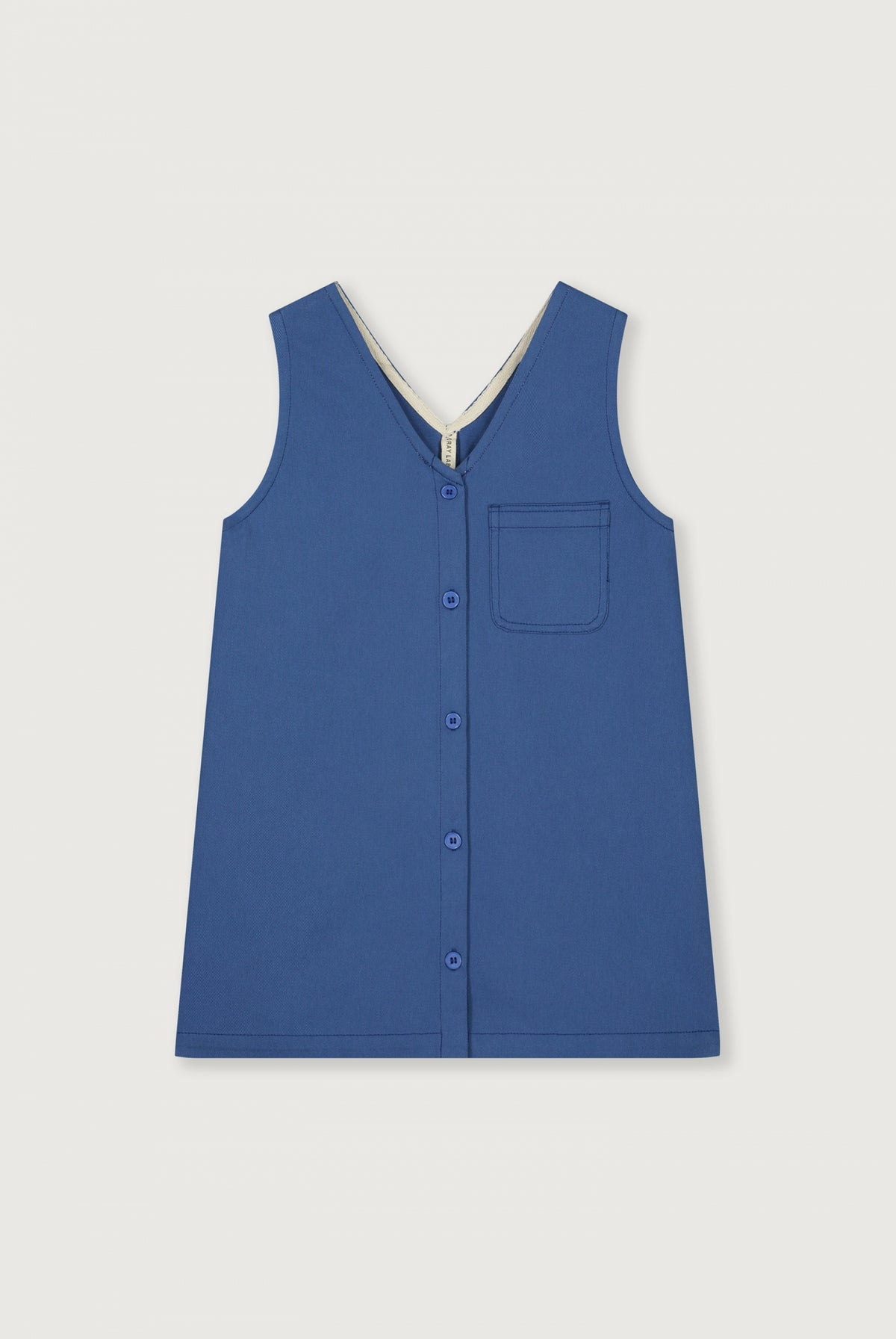 POP Twill Sleeveless Dress | Blue Moon