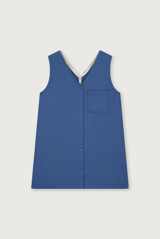 POP Twill Sleeveless Dress GOTS | Blue Moon