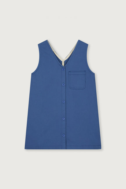 POP Twill Sleeveless Dress | Blue Moon