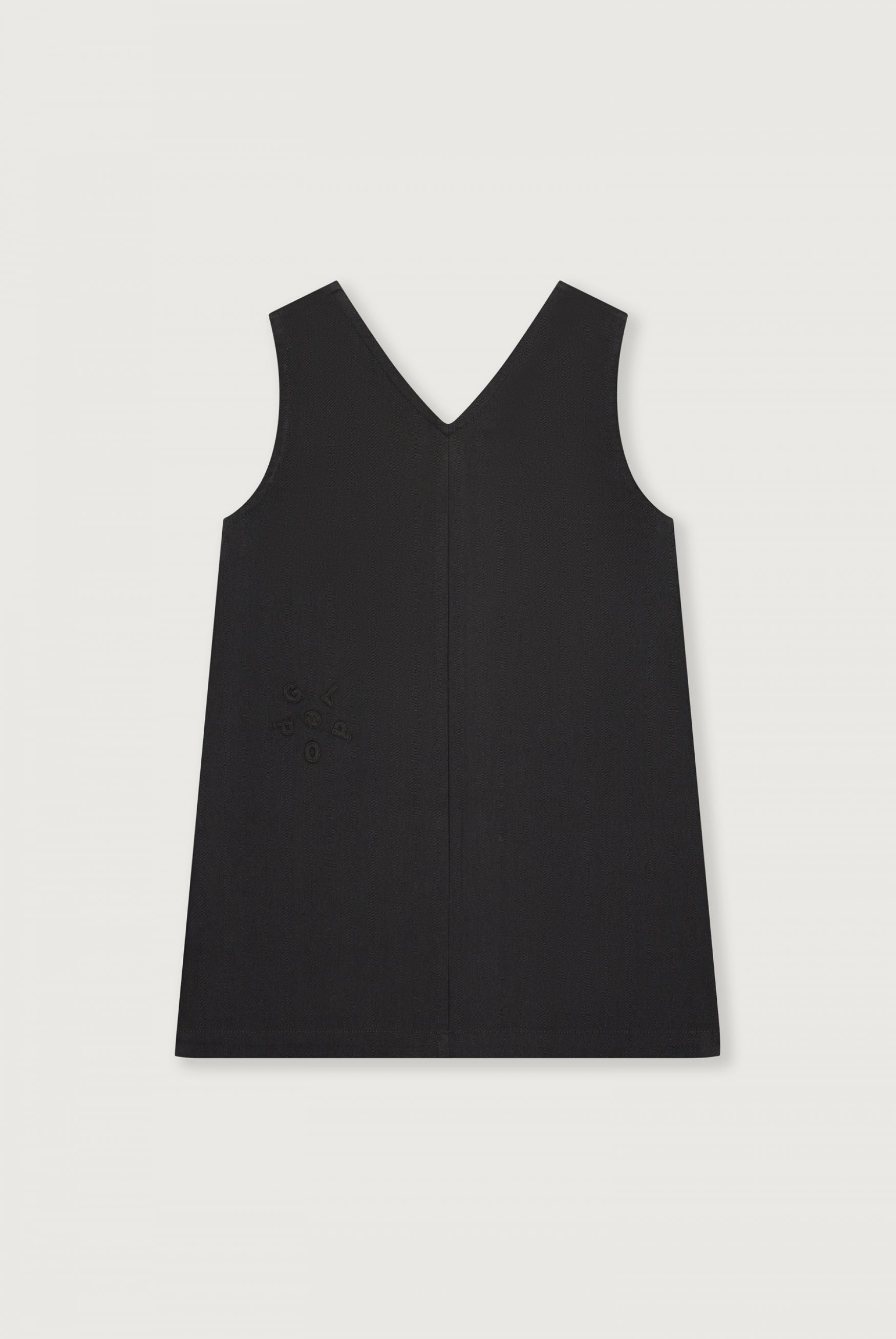 POP Twill Sleeveless Dress | Nearly Black