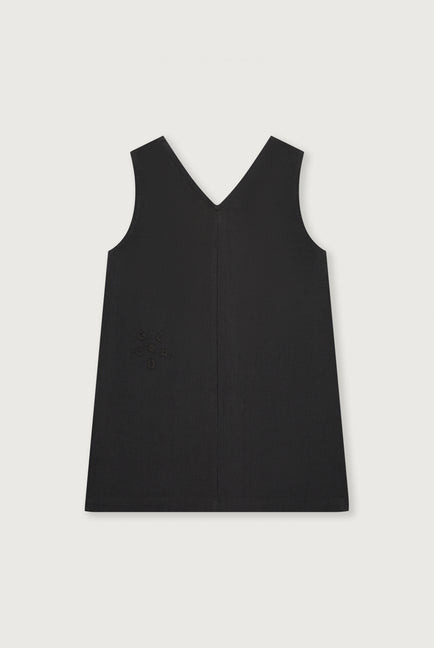 POP Twill Sleeveless Dress | Nearly Black