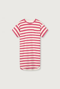 POP Terry Oversized T-shirt Jurk | Cherry - Cream